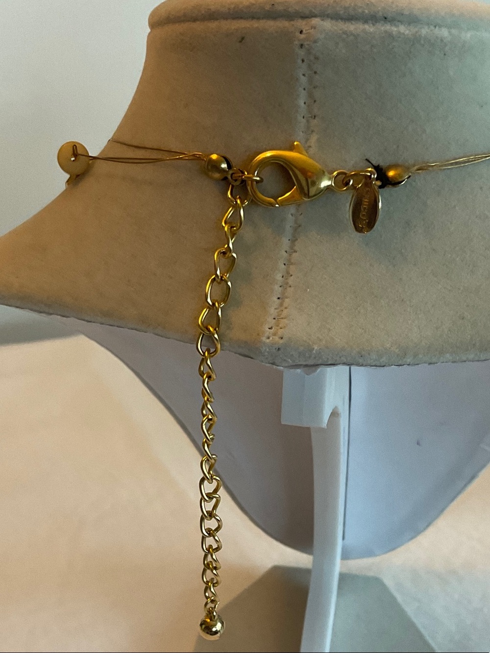 Chico’s Elegant Gold-Tone Multi-Strand Necklace - Picture 3 of 4